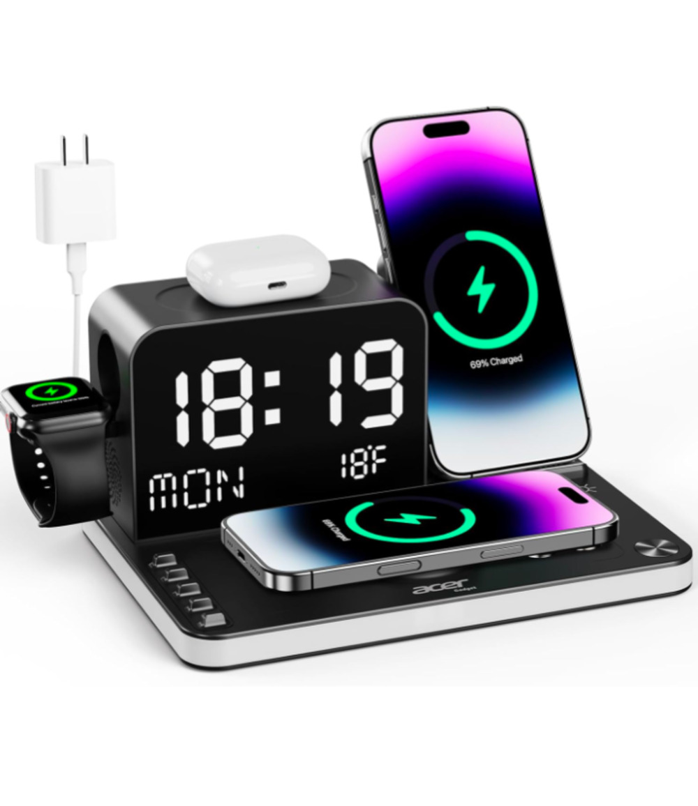 Acer Gadget 7-in-1 Wireless Charging Station Charger Stand for Multiple Devices